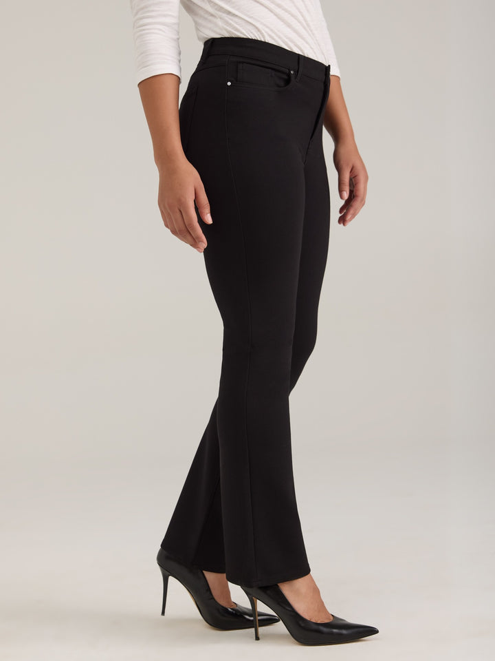 Olivia Black Boot Leg Ponte Pant