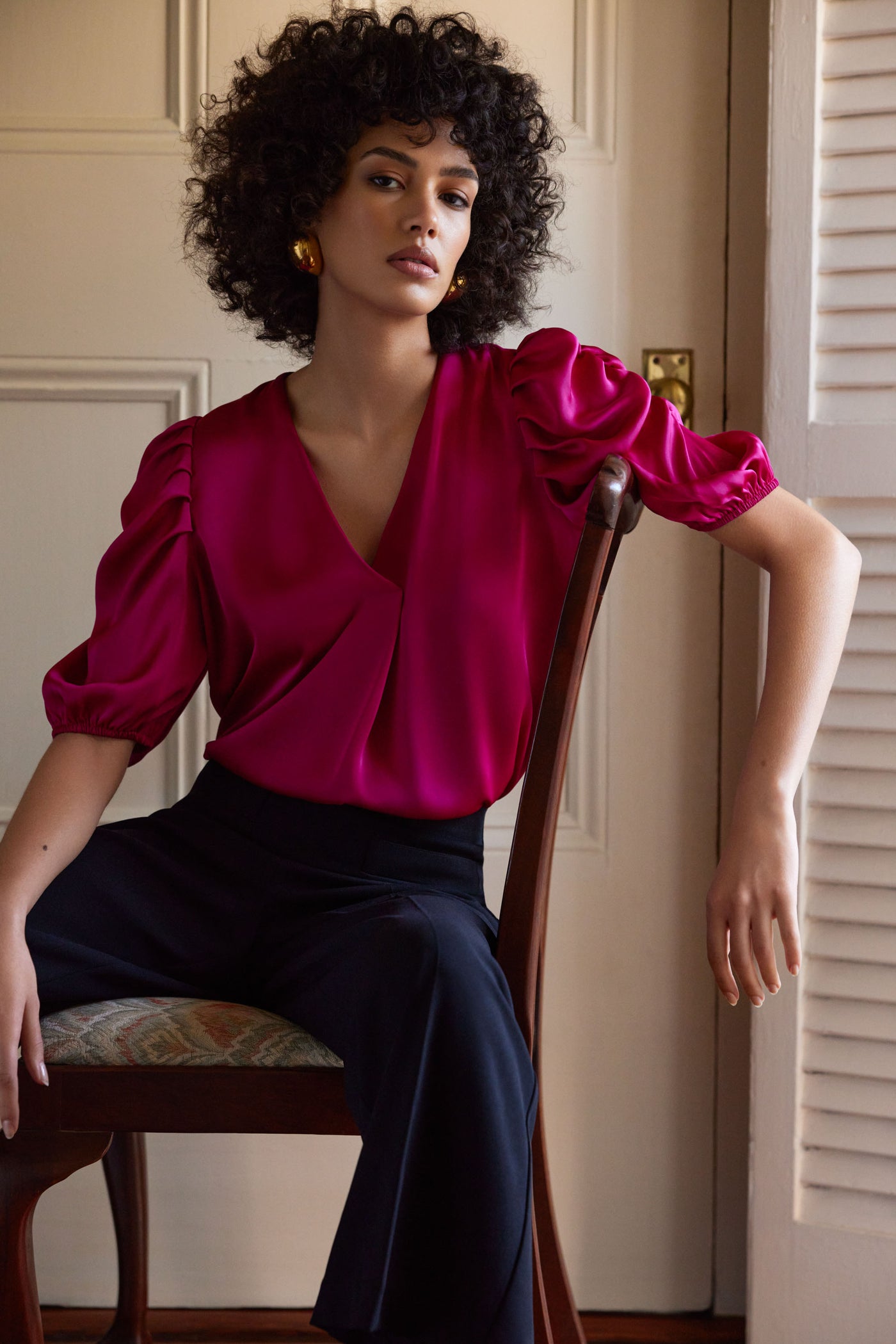 Opulence Puffed Sleeve Blouse