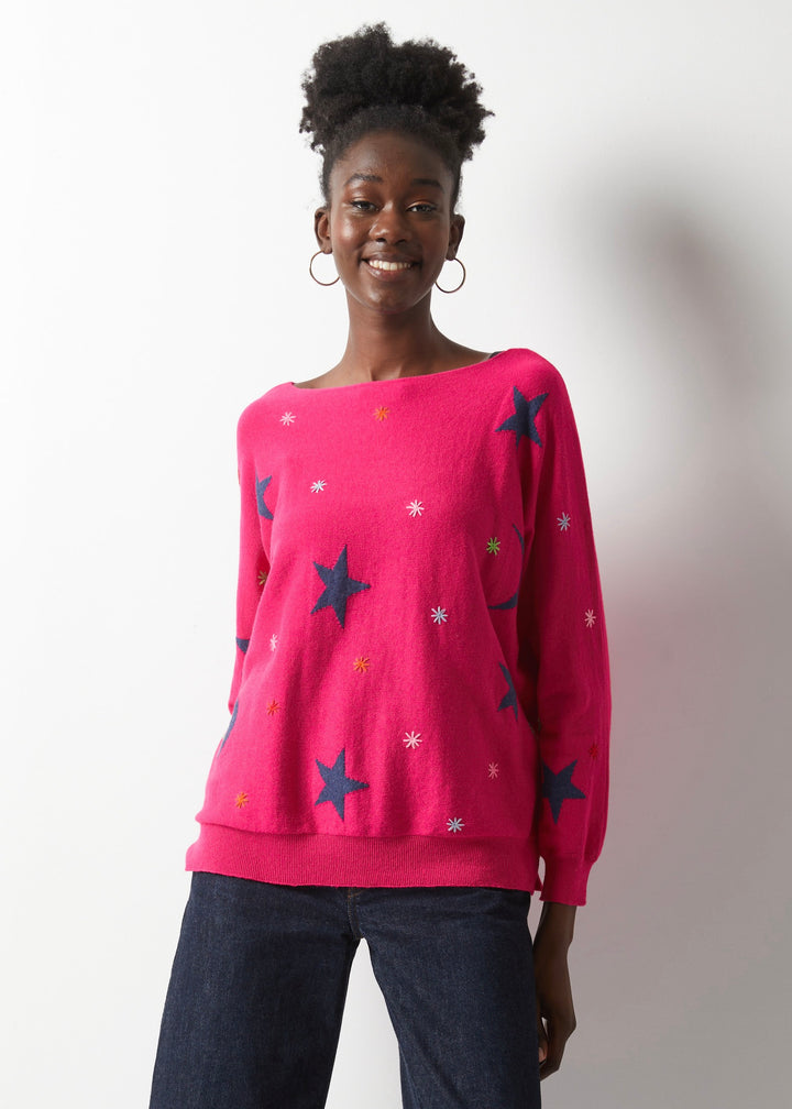 Orchid Starry Night Sweater