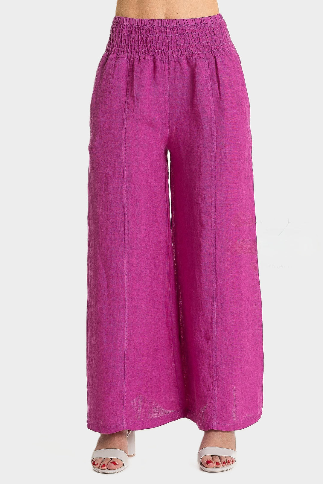 Orchidea Wide Leg Linen Pant