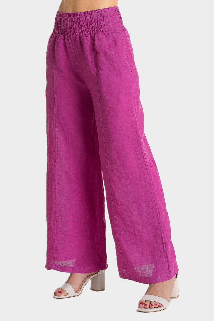 Orchidea Wide Leg Linen Pant
