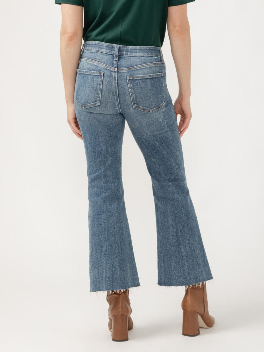 Parisian Blue Kait Kick Flare Jean