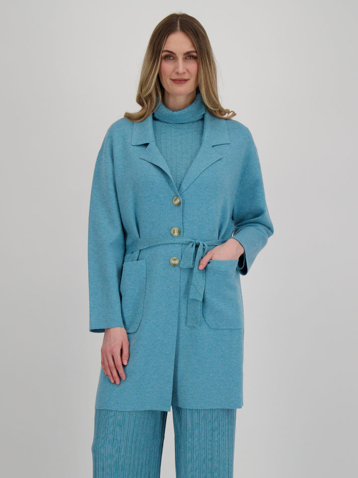 Peacock Three Button Sweatercoat