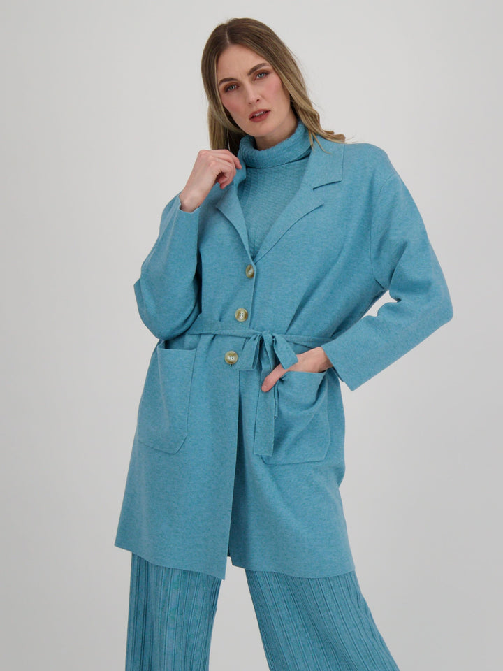 Peacock Three Button Sweatercoat