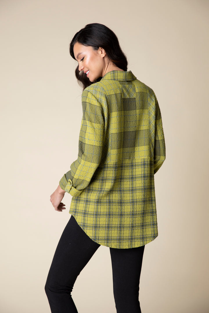 Pear Girl Gone Plaid Boyfriend Tunic