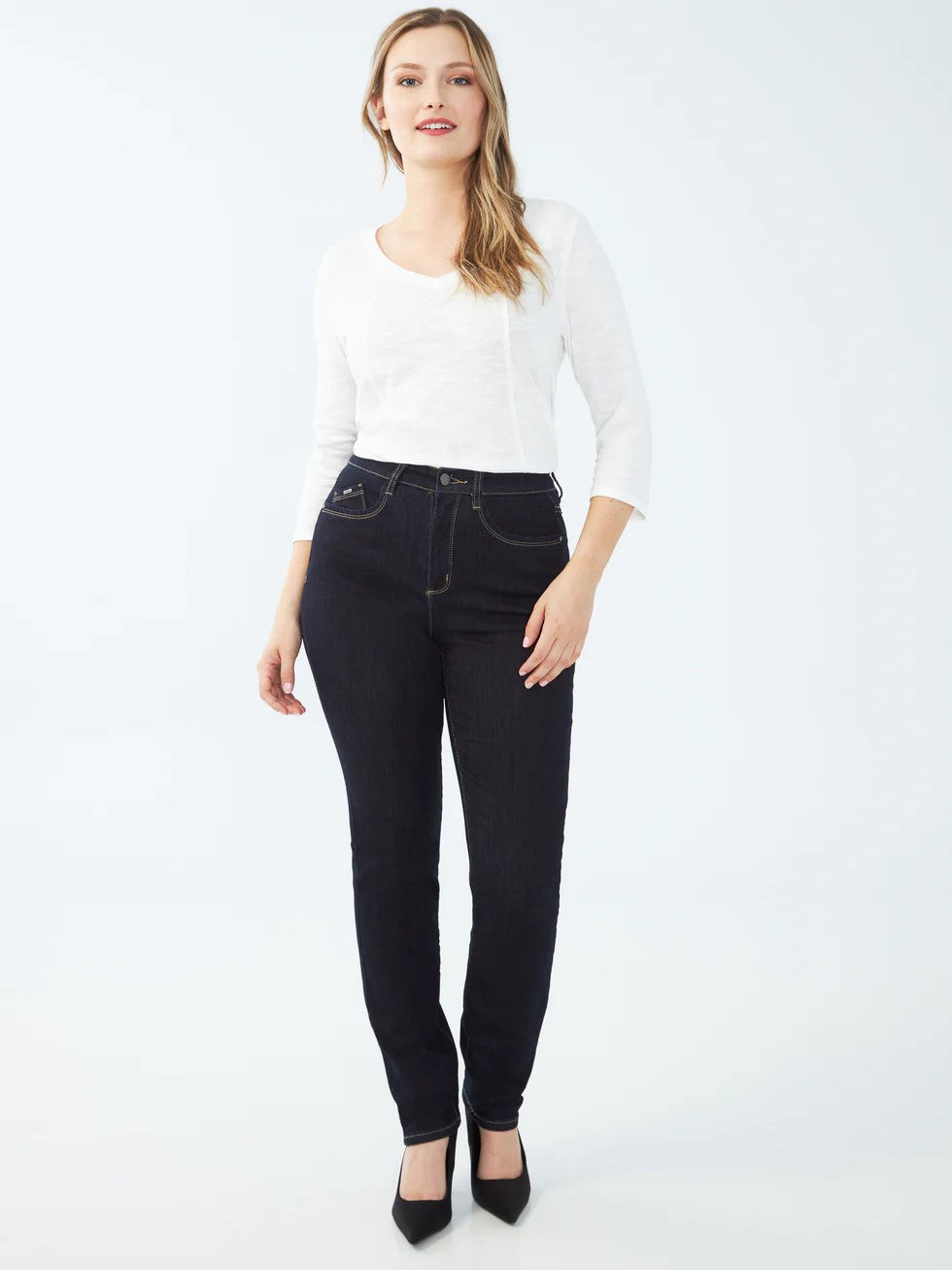 Petite Peggy Cool Max Straight Leg Jean