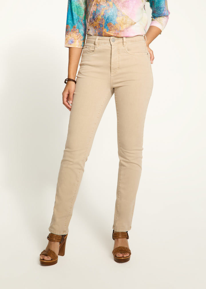 Petite Sandstone Suzanne Straight Leg Pant