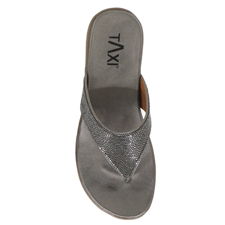Pewter Jasmine Glitzy Sandal