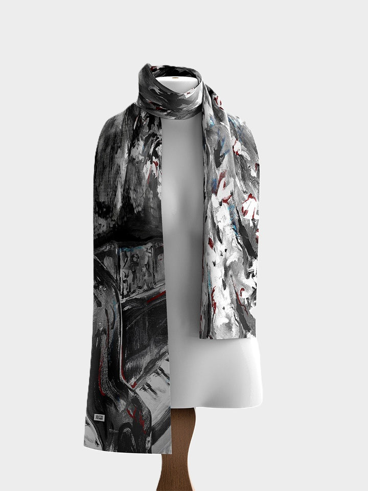 Piano Blues Print Scarf