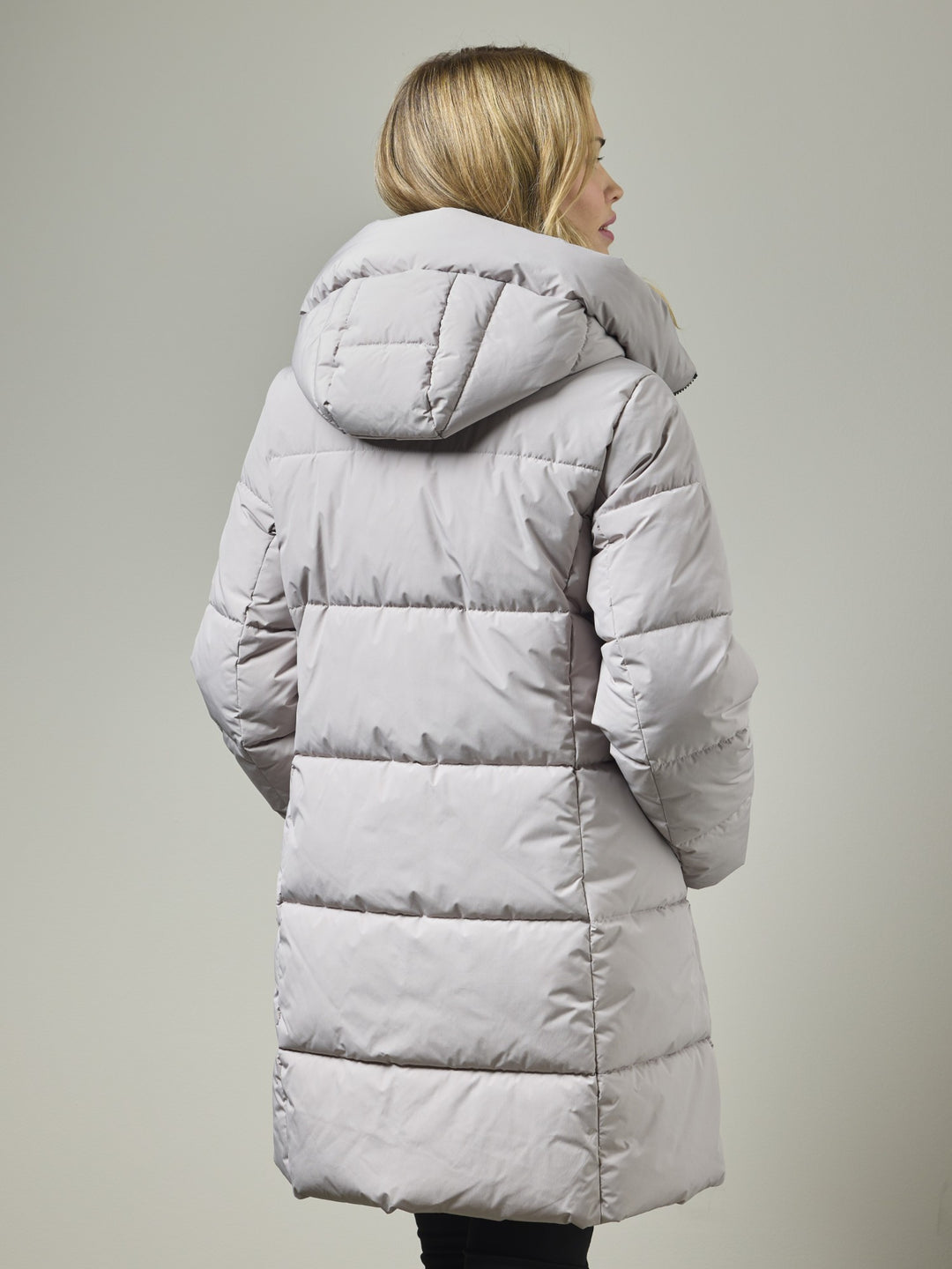 Pippi Grey Quilted Fooler Coat
