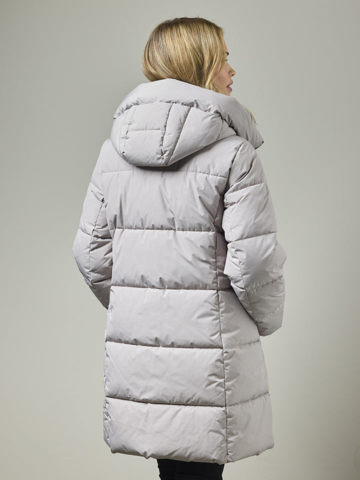 Pippi Grey Quilted Fooler Coat