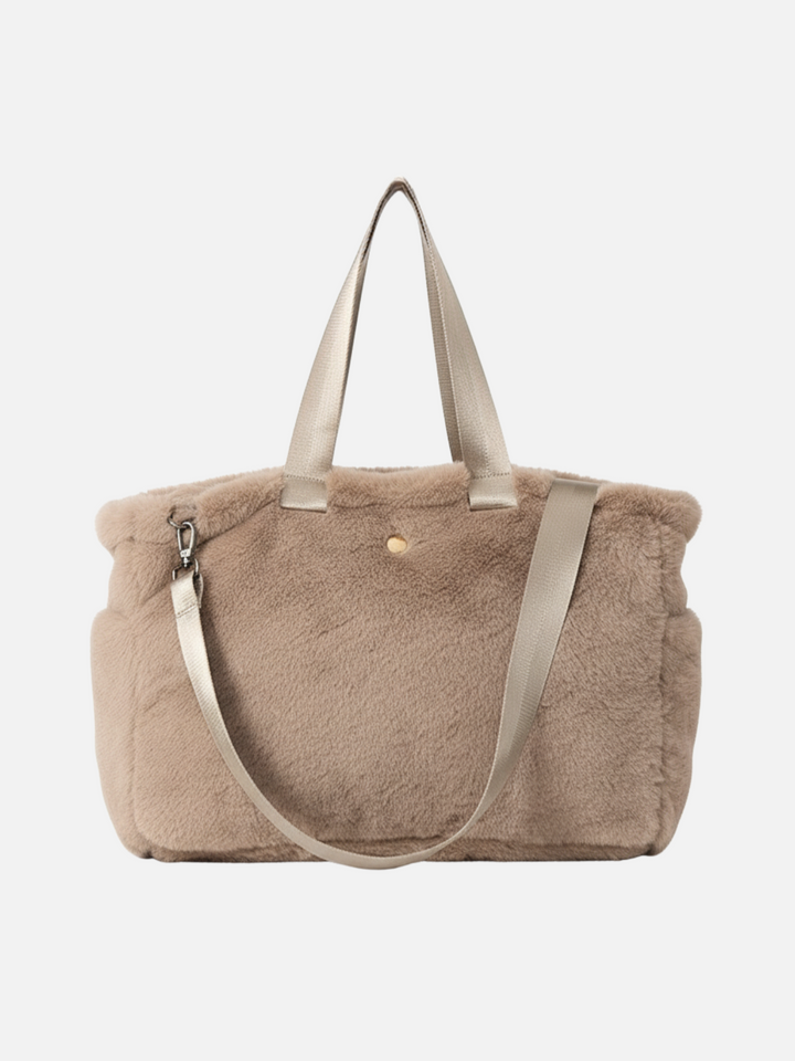 Plush Faux Fur Tote Bag