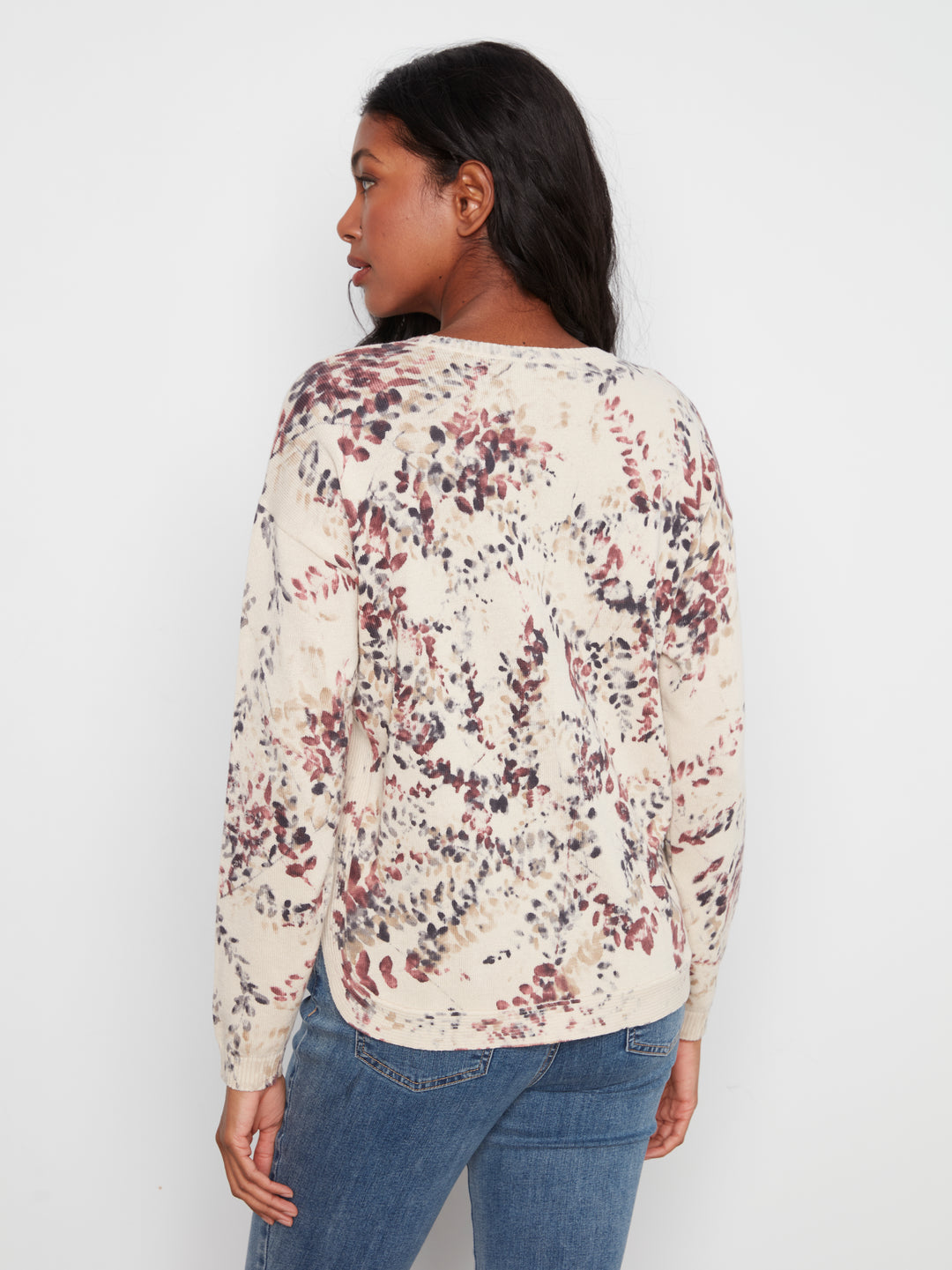Poetry Reverse Print Sweater