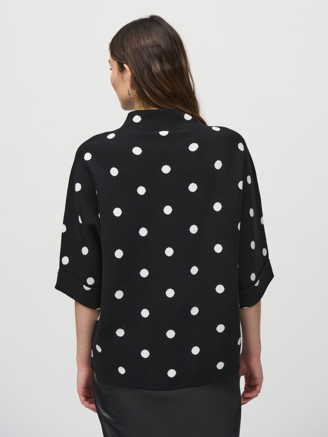 Polka Dot Jewel Detail Sweater