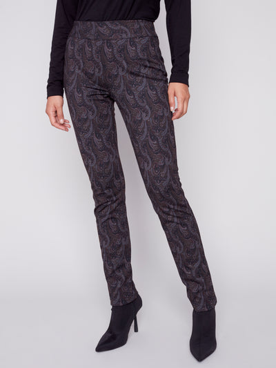 Port Reversible Ponte Printed Pant