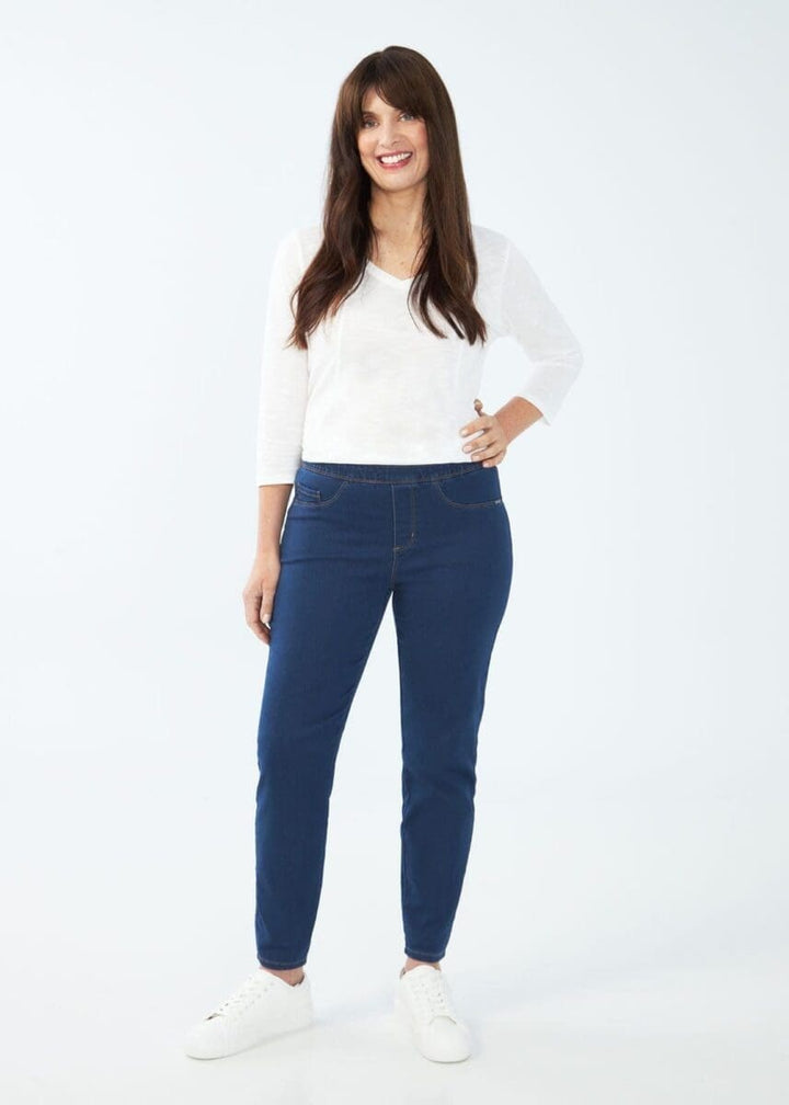 Pull-On D-Lux Denim Ankle Pant