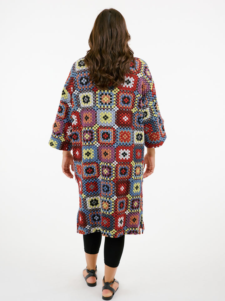 Queenston Patchwork Crochet Duster Cardigan