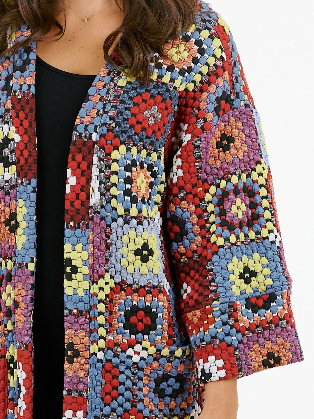 Queenston Patchwork Crochet Duster Cardigan