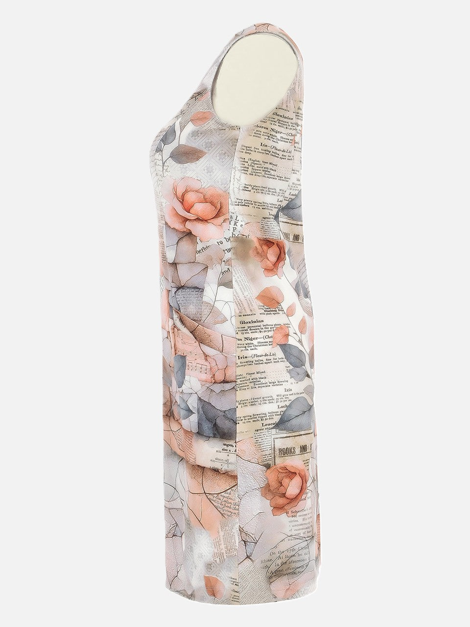 Quiet Rose V-Neck Pocket Dress