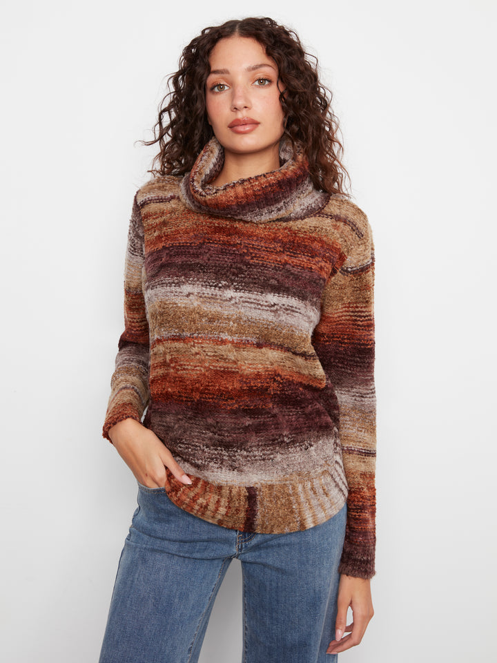 Raisin Chunky Cable Knit Sweater