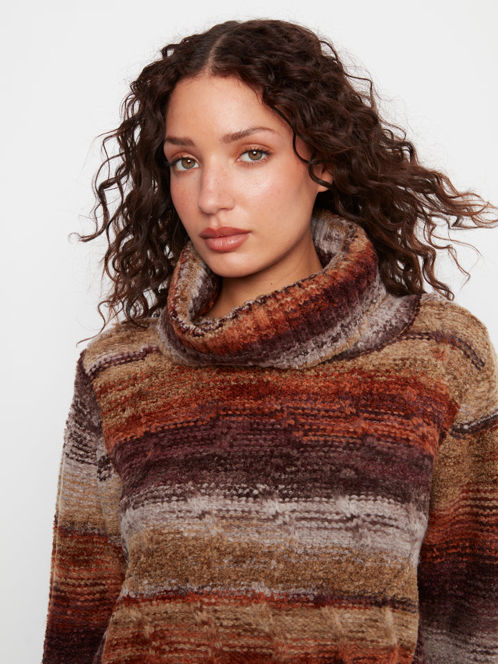 Raisin Chunky Cable Knit Sweater
