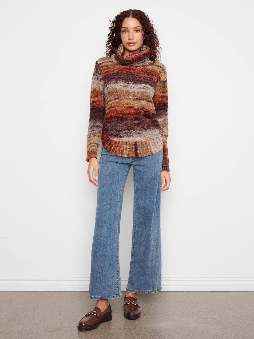 Raisin Chunky Cable Knit Sweater