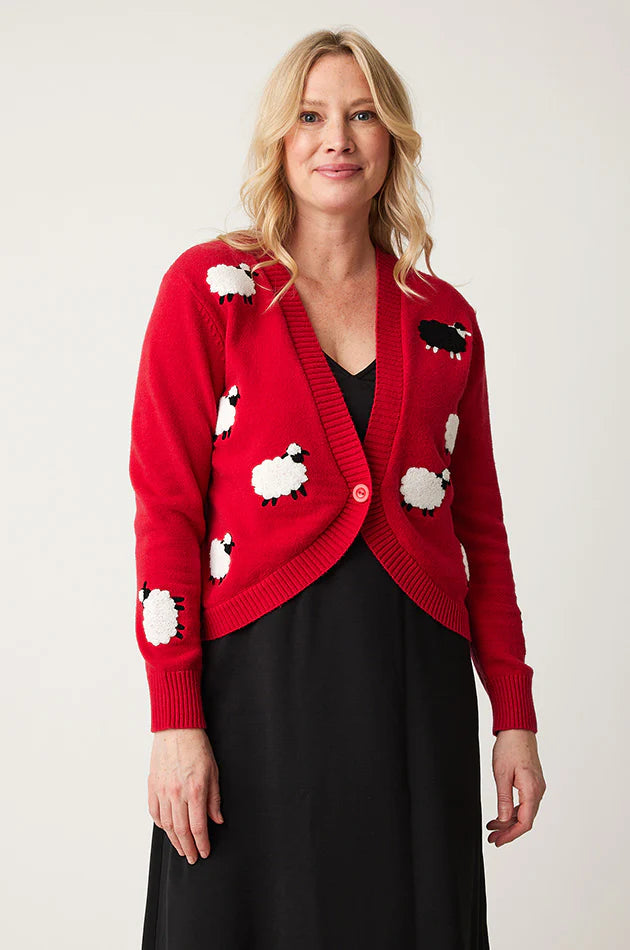 Red Sheep Cardi