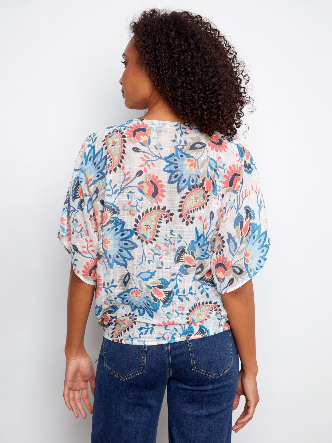 Rio Print Cotton Gauze Blouse