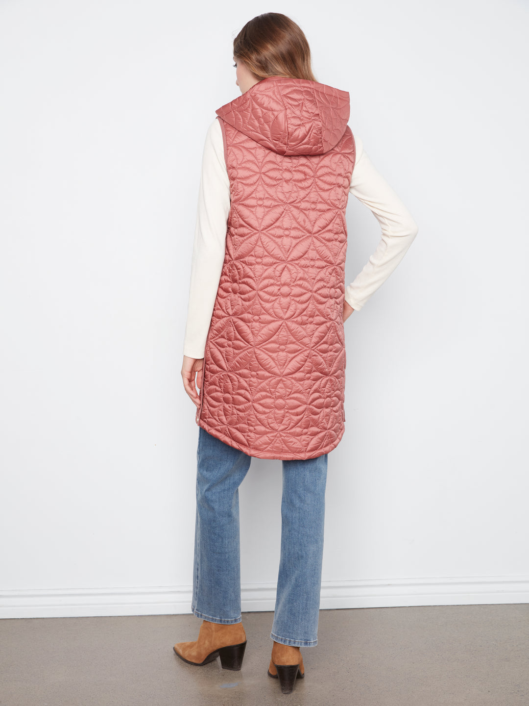 Rosebud Long Puffer Vest