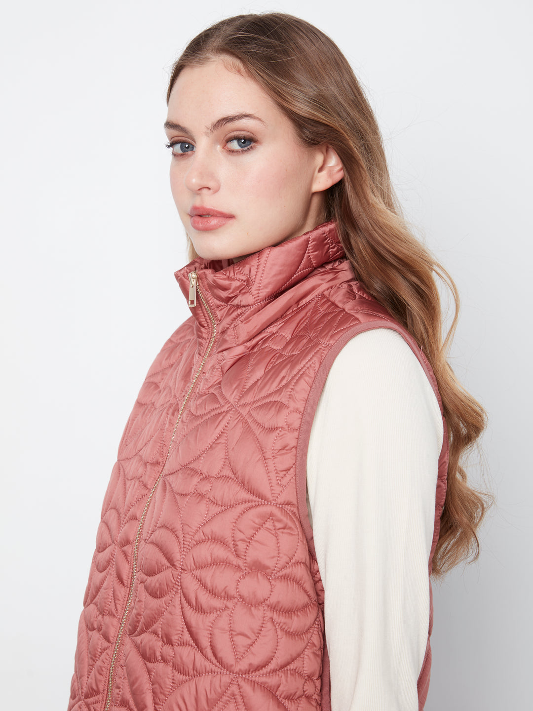 Rosebud Long Puffer Vest