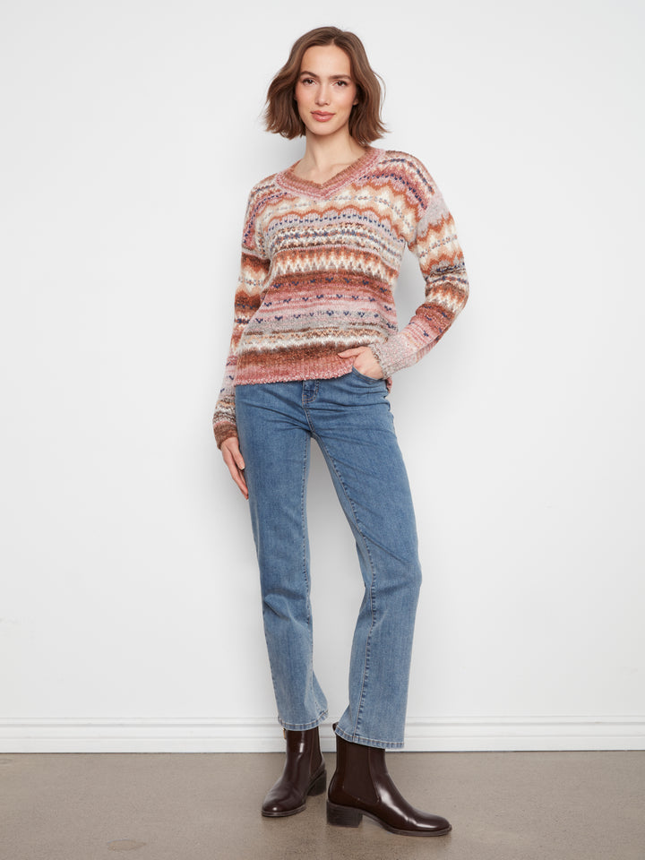 Rosebud Space Dyed Sweater