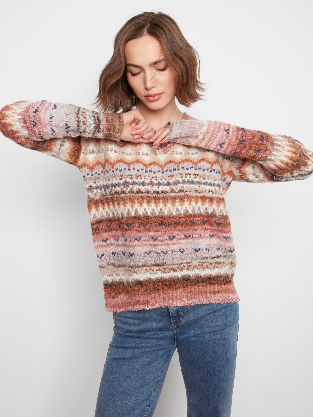 Rosebud Space Dyed Sweater