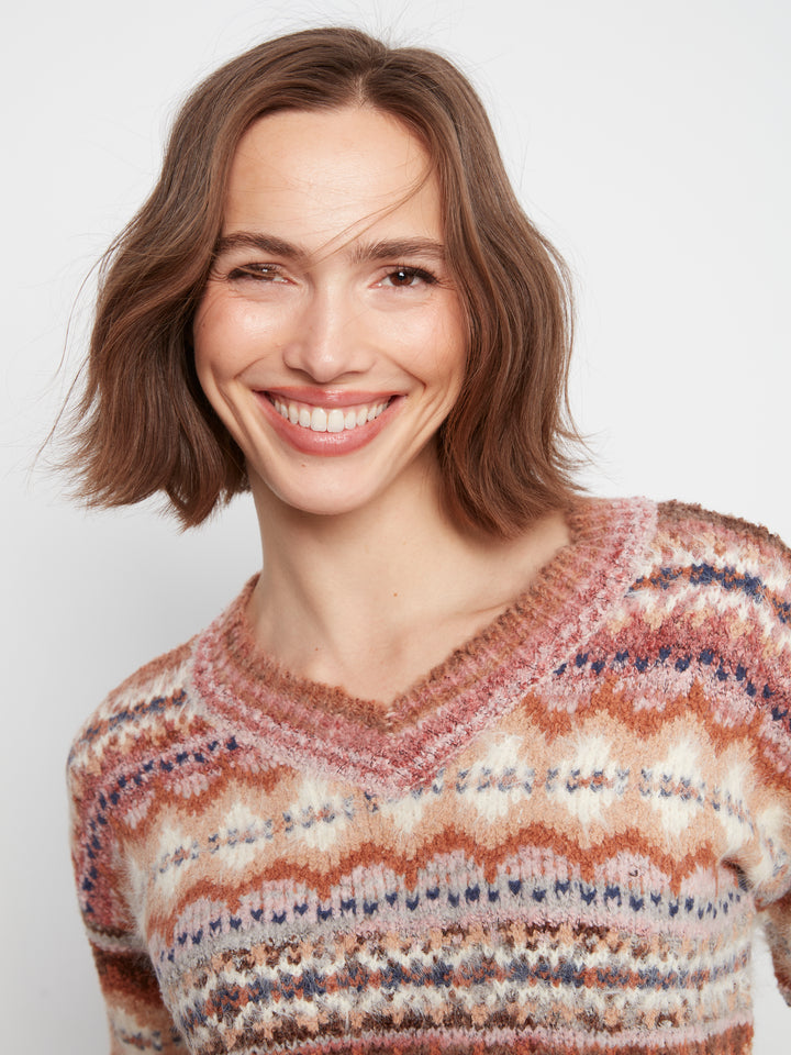 Rosebud Space Dyed Sweater