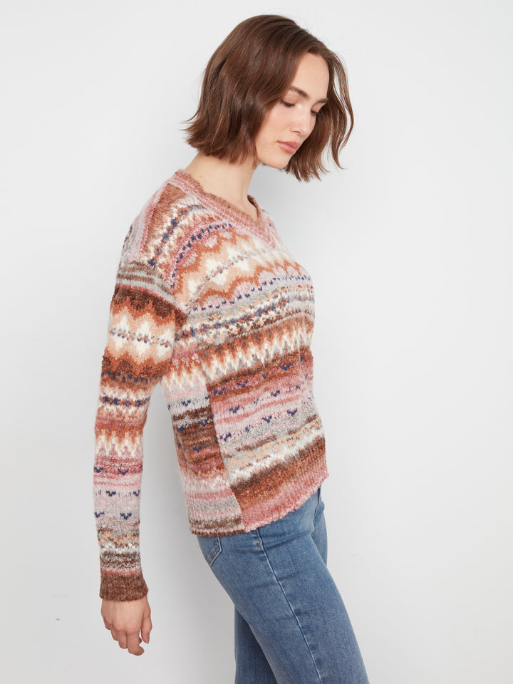 Rosebud Space Dyed Sweater