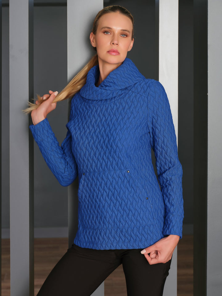 Royal Quilted Jacquard Pullover