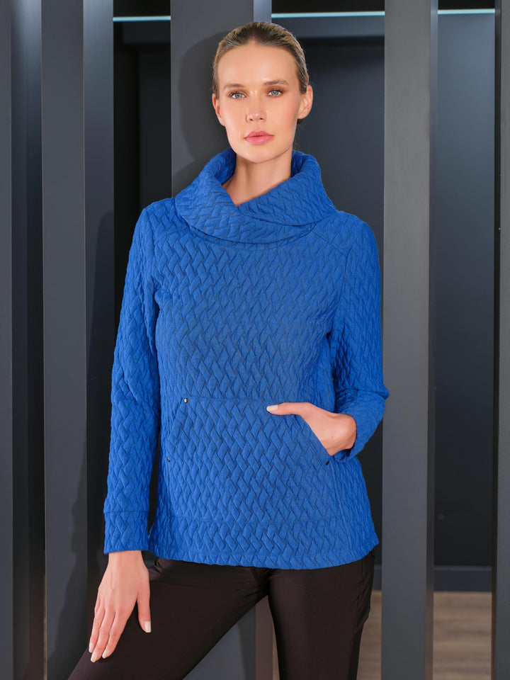 Royal Quilted Jacquard Pullover