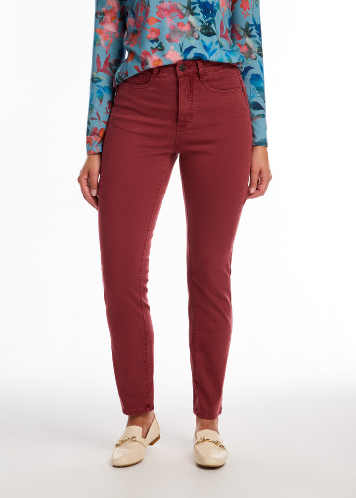 Rust Red Suzanne Straight Leg Pant