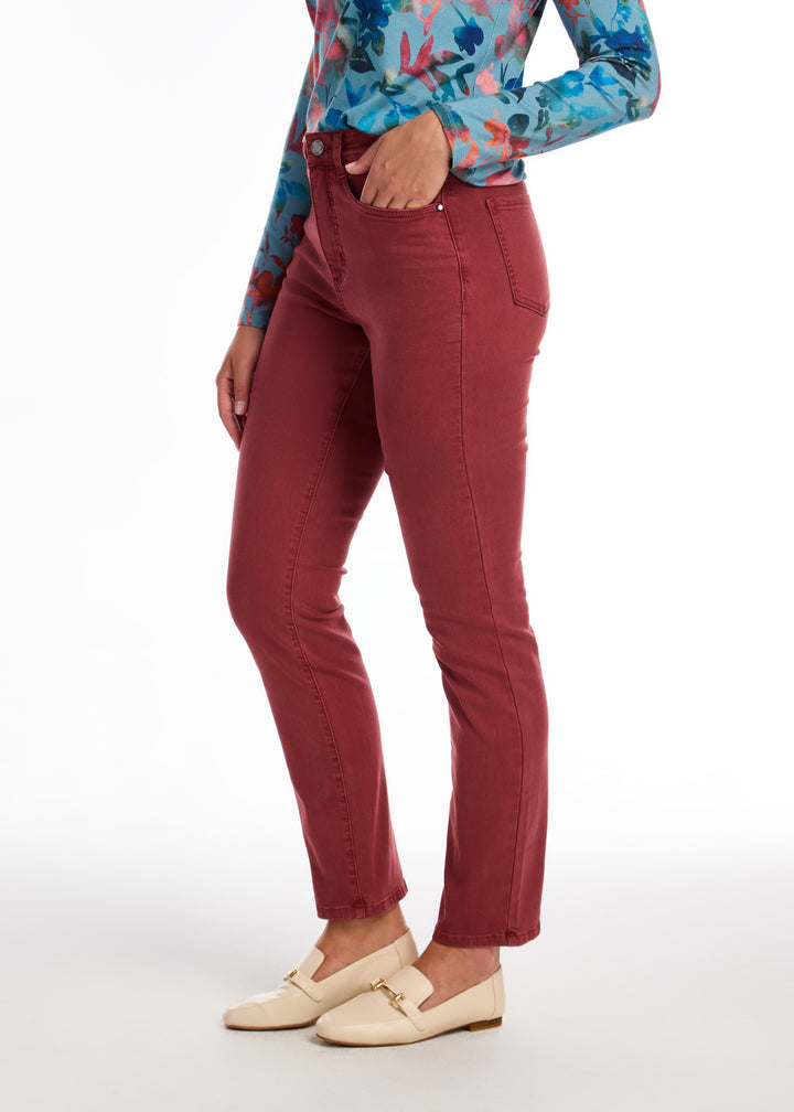 Rust Red Suzanne Straight Leg Pant