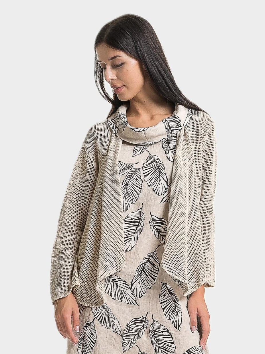 Sabia Open Mesh Drapey Jacket