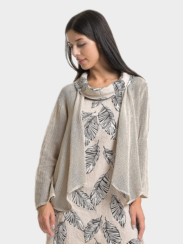 Sabia Open Mesh Drapey Jacket