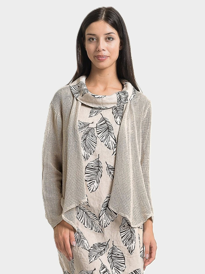 Sabia Open Mesh Drapey Jacket