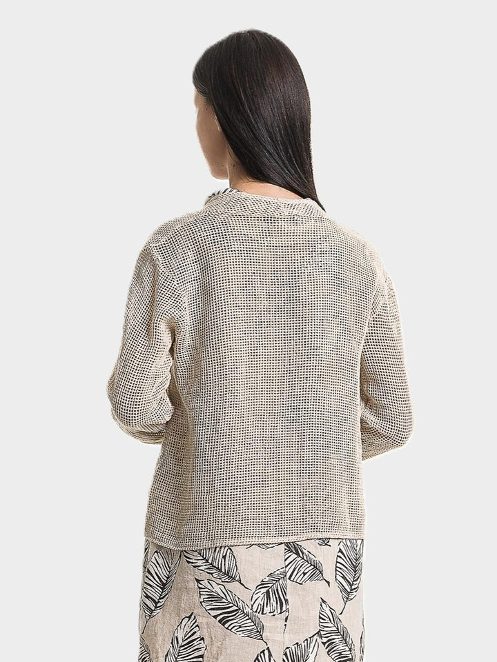 Sabia Open Mesh Drapey Jacket