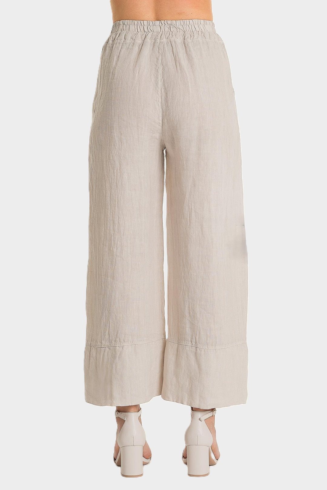 Sabia Wide Hem Linen Pants