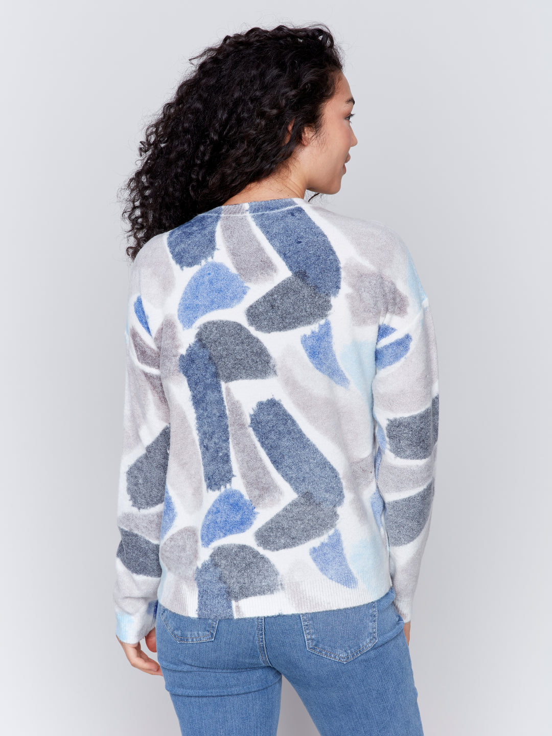 Sapphire Print Reversible Sweater