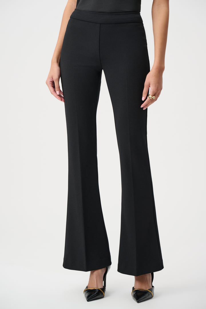 Scuba Crepe Flared Pull-On Pant