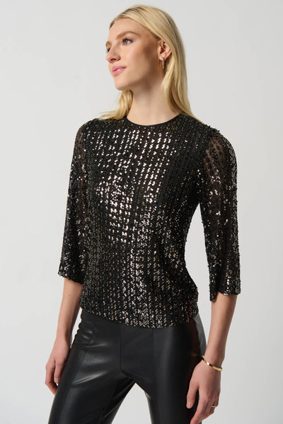 Sequin Boxy Top