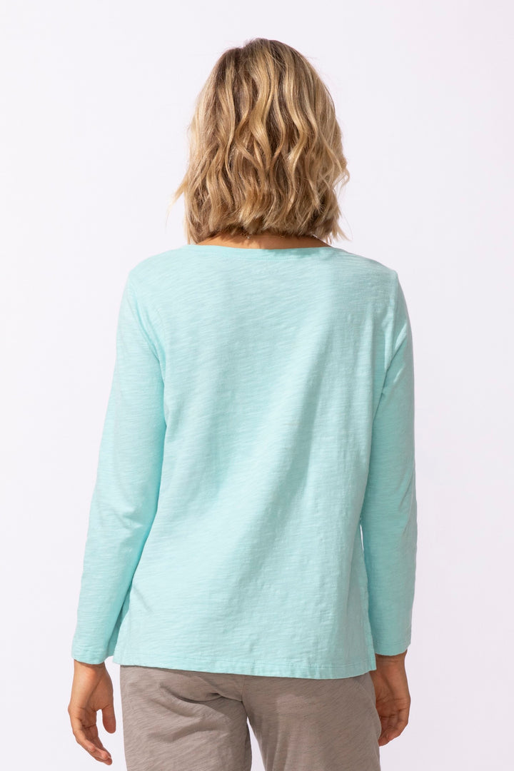 Shibori Heart Long Sleeve Boxy Tee