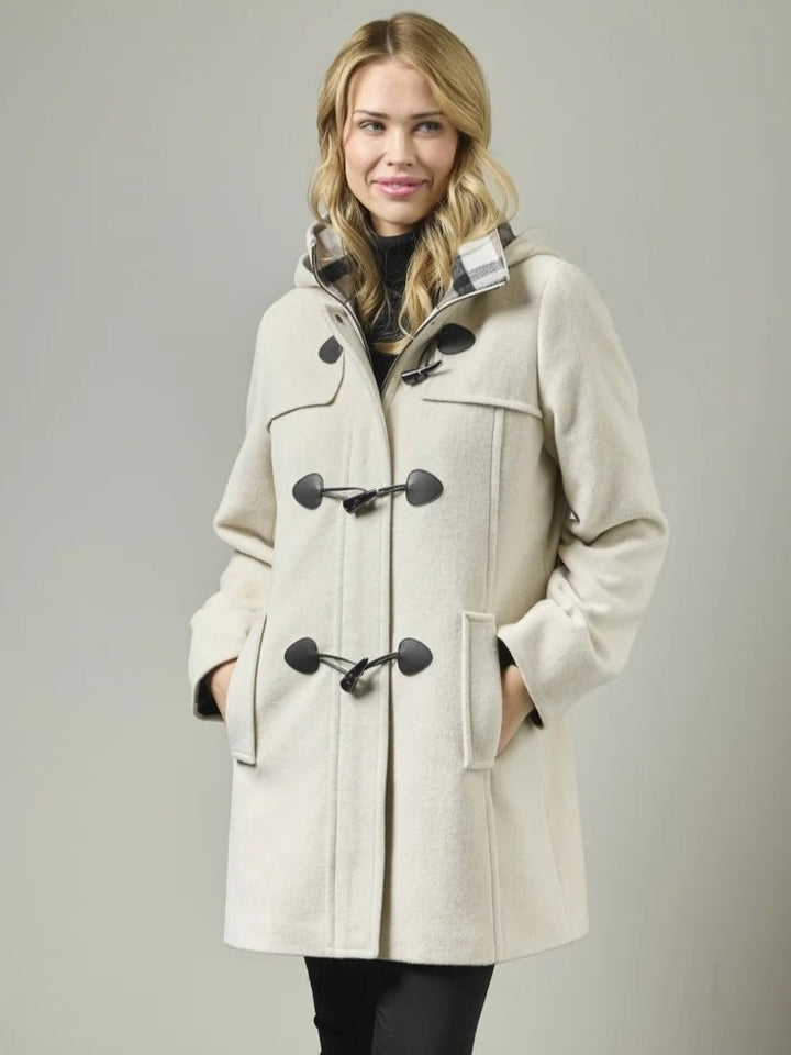 Sophie Oatmeal Wool Coat With Toggles