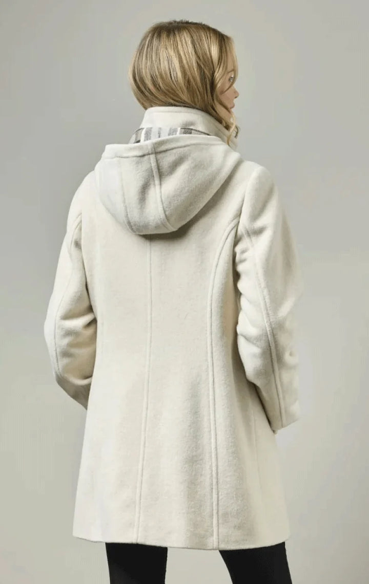 Sophie Oatmeal Wool Coat With Toggles