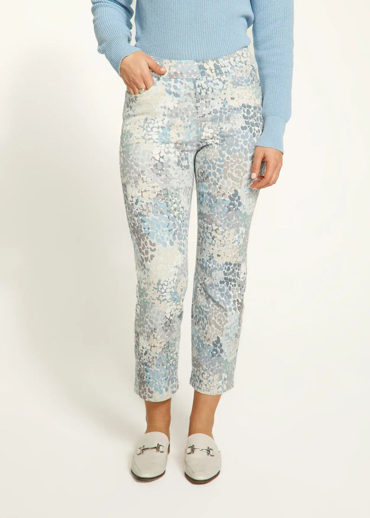 Spectral Neutral Pull On Straight Crop Pant